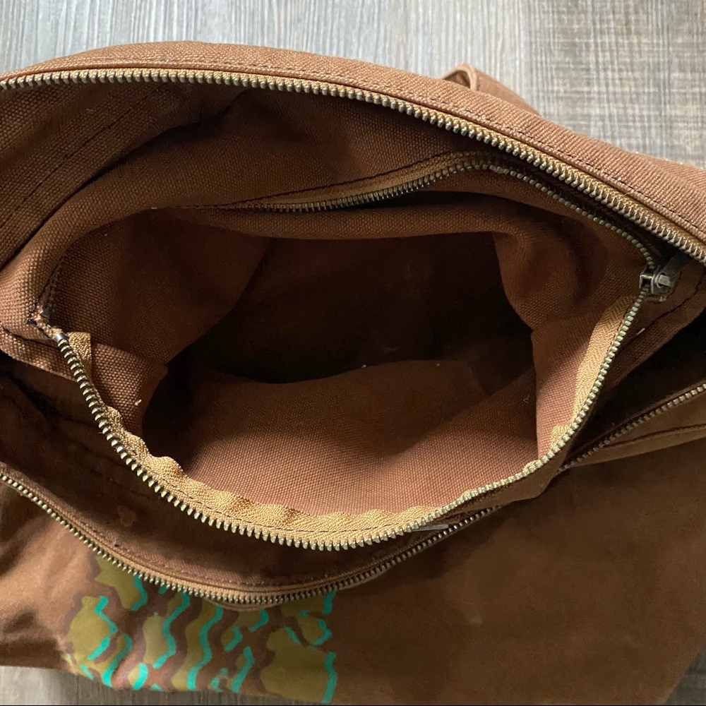 Vintage Y2K Marc Jacobs Brown & Green Canvas Tote Bag - Picture 6 of 11